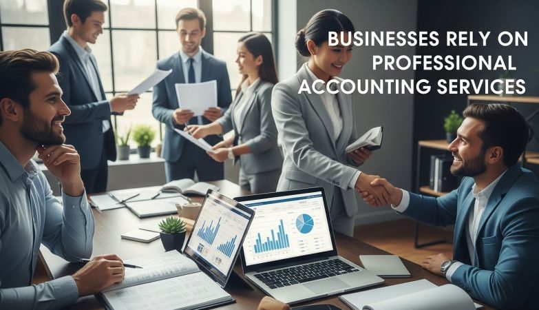 Professional accountant reviewing financial reports for business growth