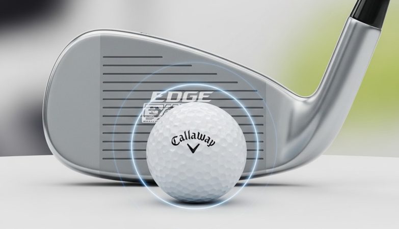 Callaway Edge cavity back iron head showing perimeter weighting design