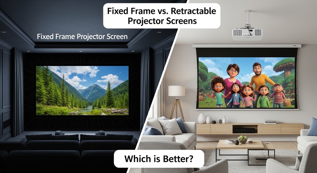 Fixed Frame vs Retractable Projector Screens: Which is Better?