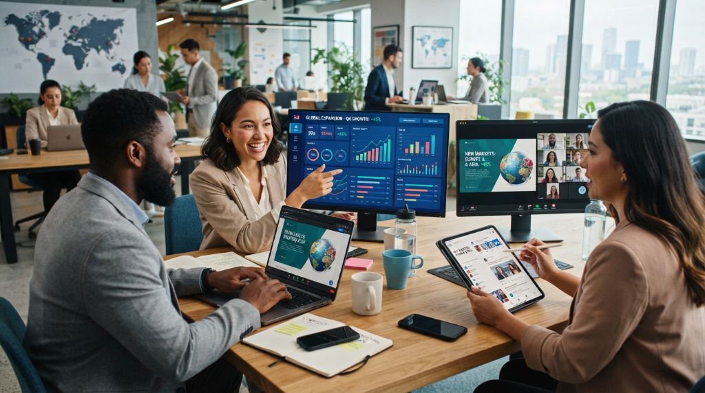 Entrepreneurs using digital tools to expand business opportunities