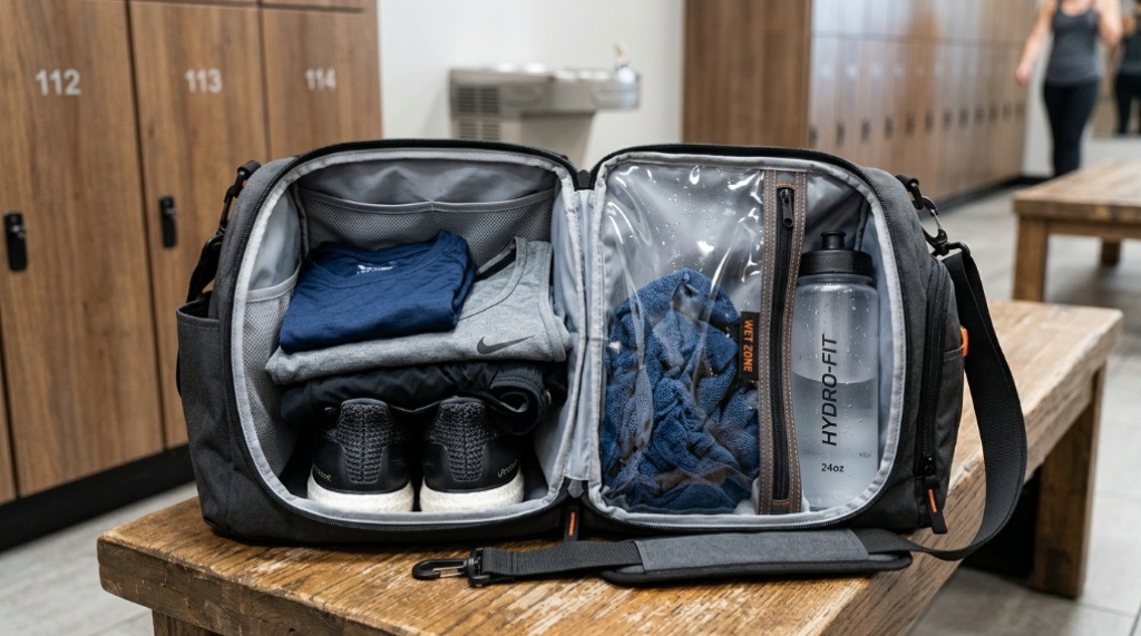 Wet vs. Dry Gym Bag Compartments: What’s the Difference?